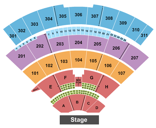 Jones Beach Theater Outlaw Music Festival Seating Chart